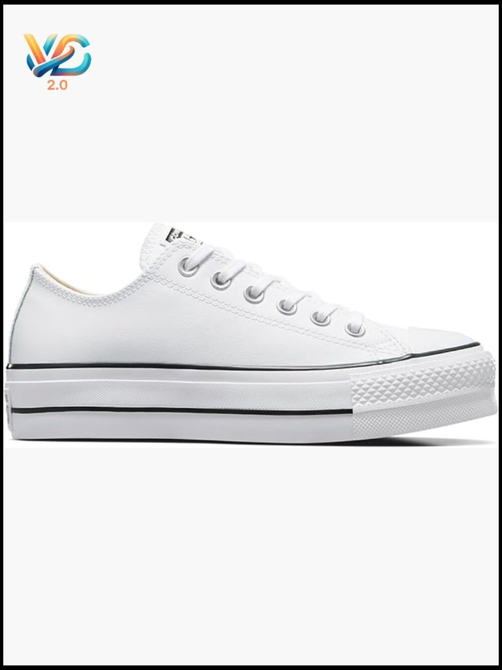 Leather Low Top Platform Sneakers Classic All Star Chunky Retro Fashion Shoe